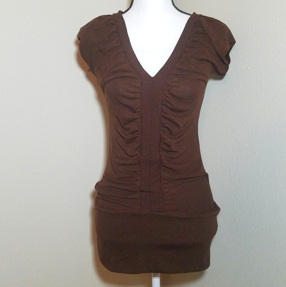 ❤3/$20❤Brown glittery clubbing minidress